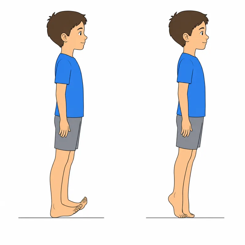 Heel and toe walking