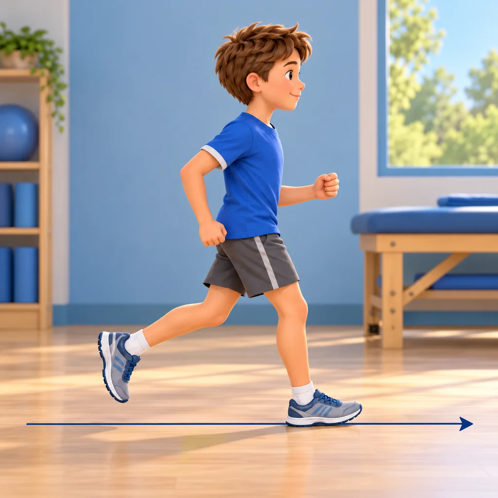 Straight-line walk–run progression