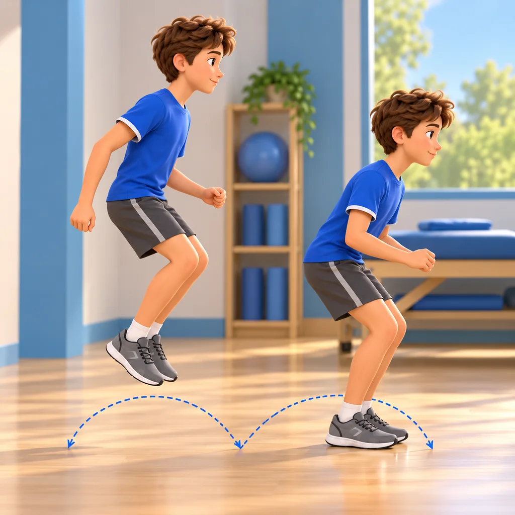 Small two-foot forward hops