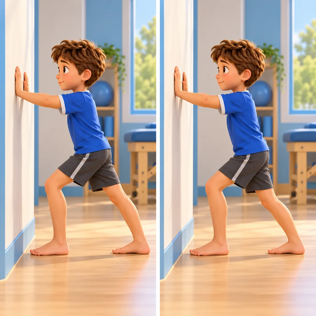 Illustration: Calf stretch: straight knee