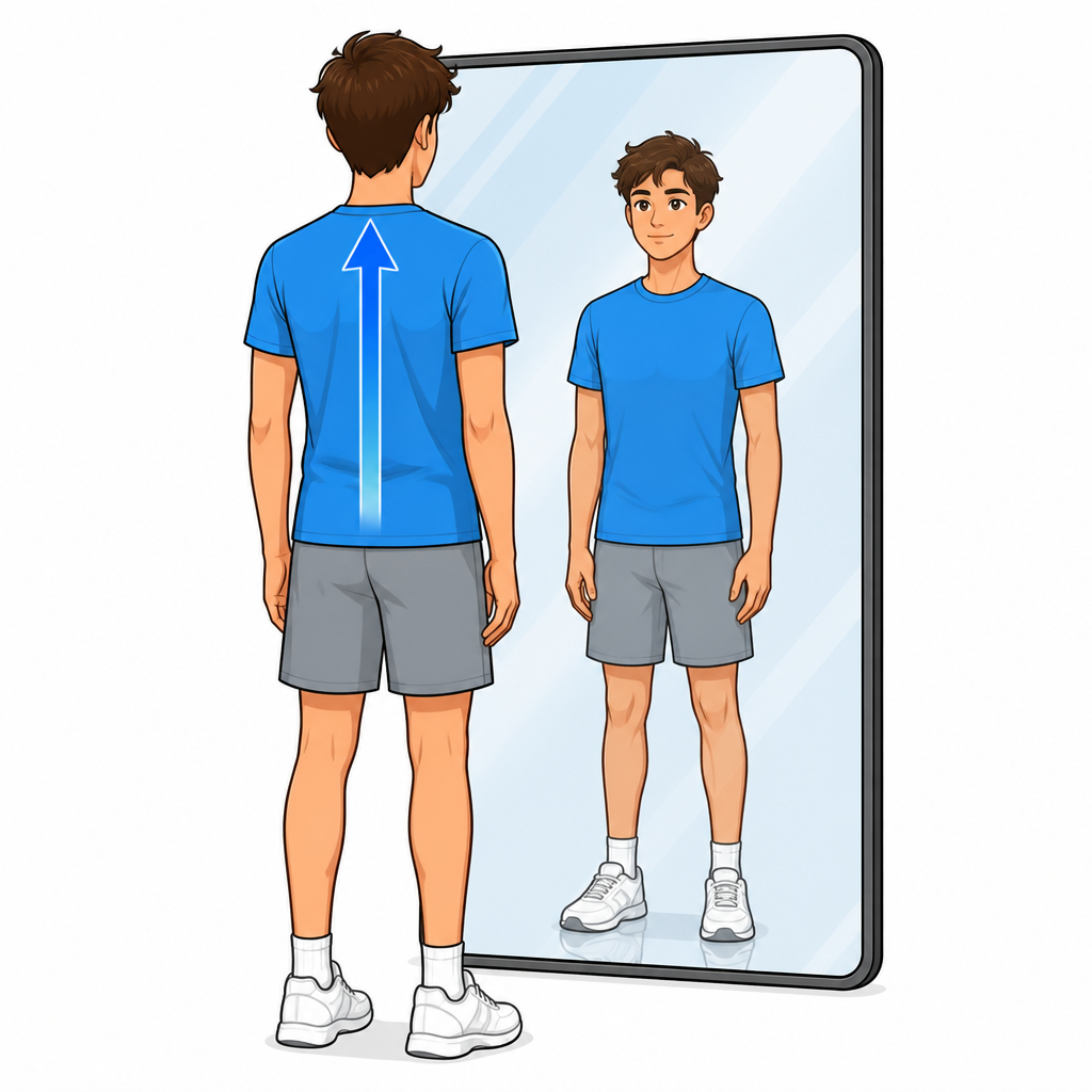 Active self-correction in the mirror