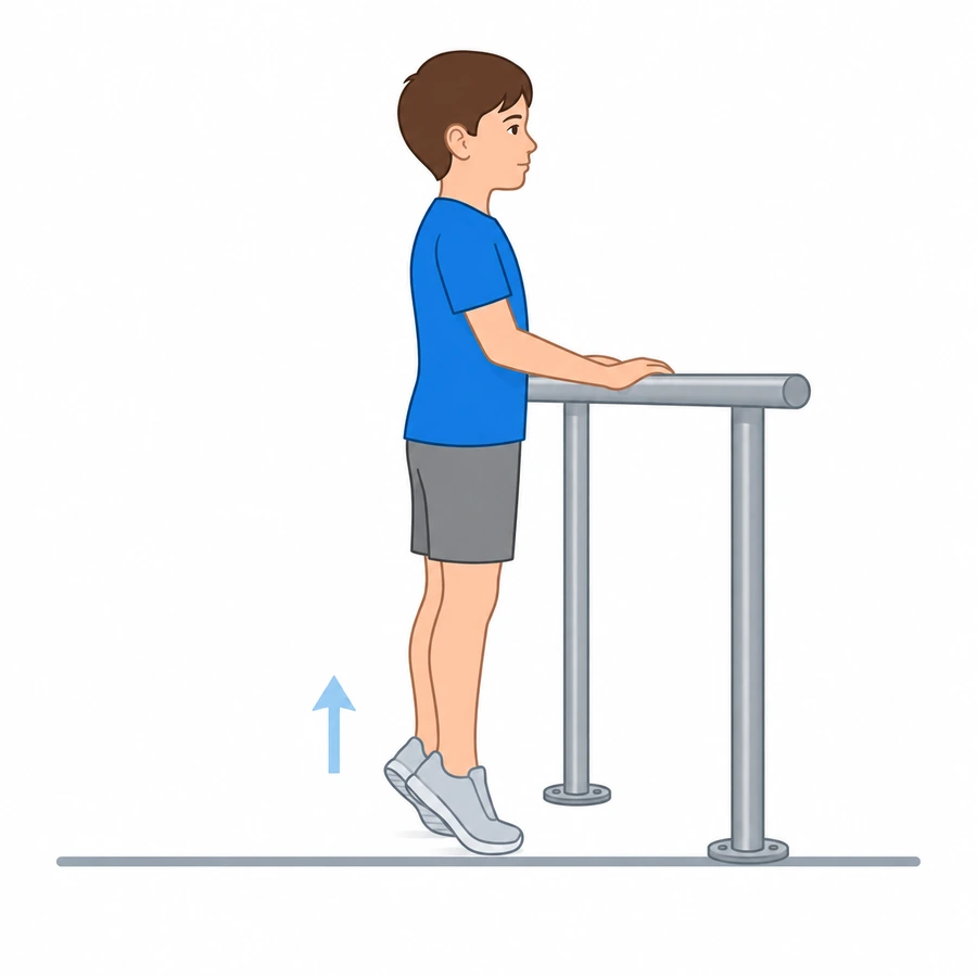 Calf raises (sollevamenti sulle punte)