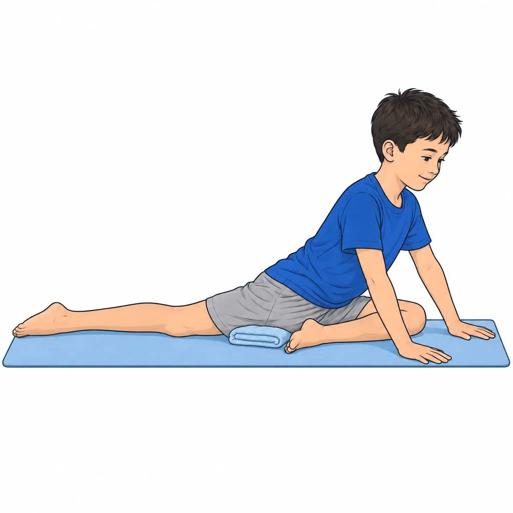 Stretch rotatori esterni (posizione del piccione)