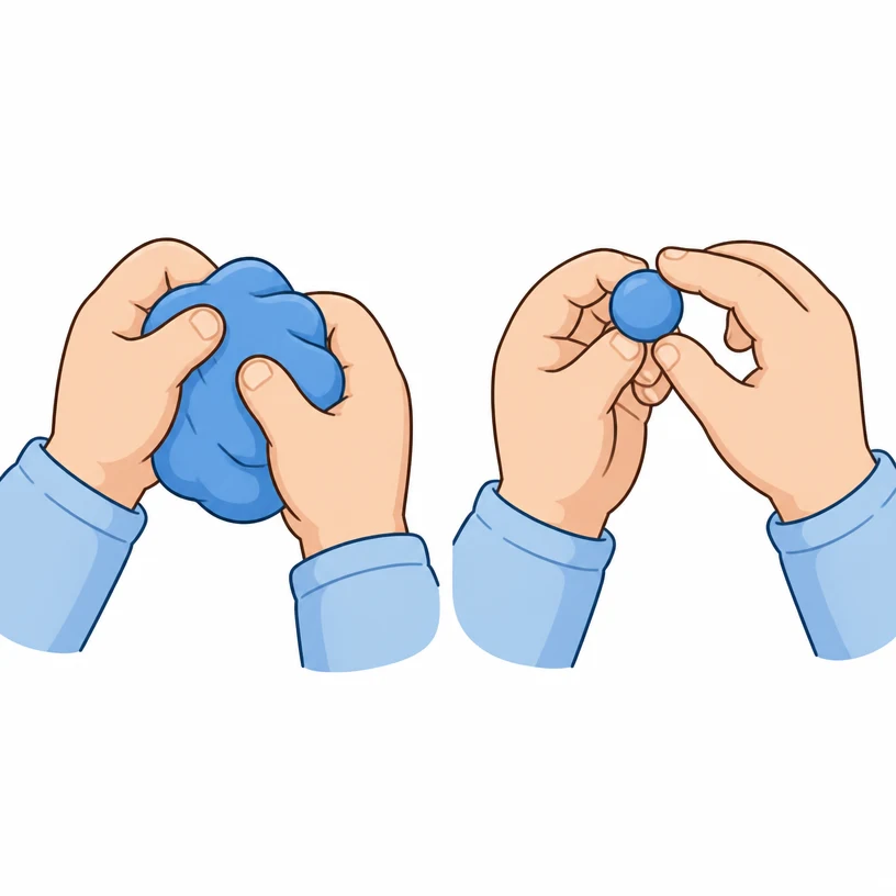 Putty/playdough exercises (for hand)