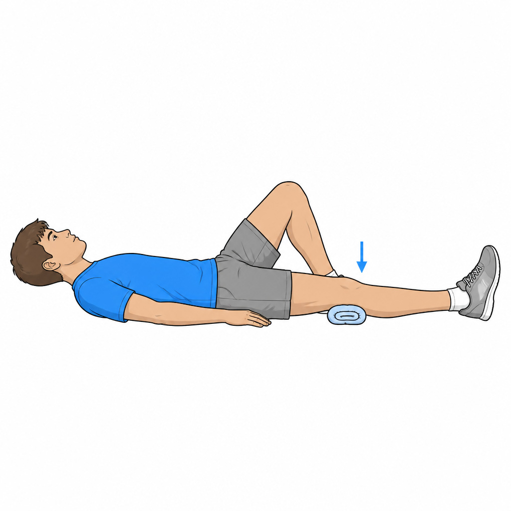 Quadriceps isometric contraction (quad set)