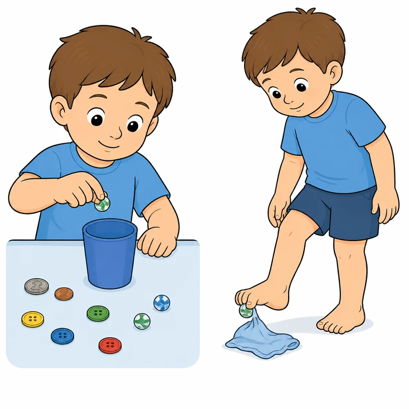 Raccolta di piccoli oggetti