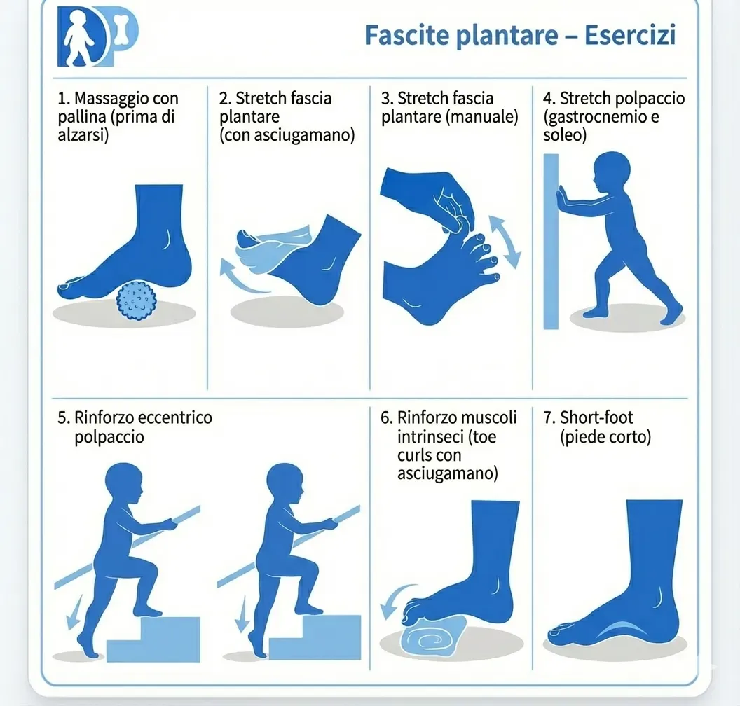 Scheda esercizi per Fascite plantare