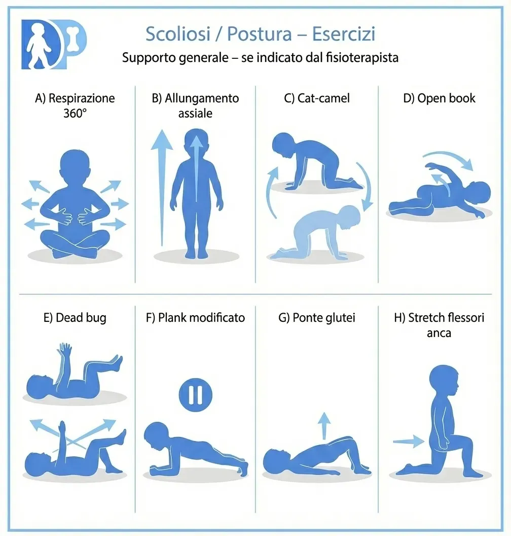 Scheda esercizi per Scoliosi / postura