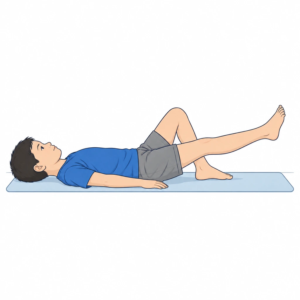 Controlled straight-leg raise