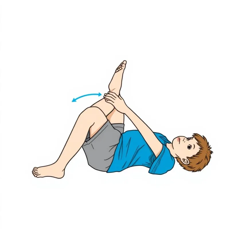 Internal rotator stretch (figure 4)