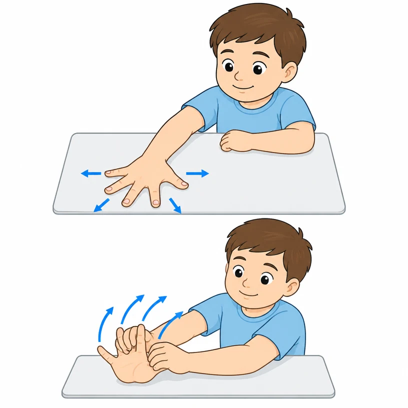 Finger and hand stretching