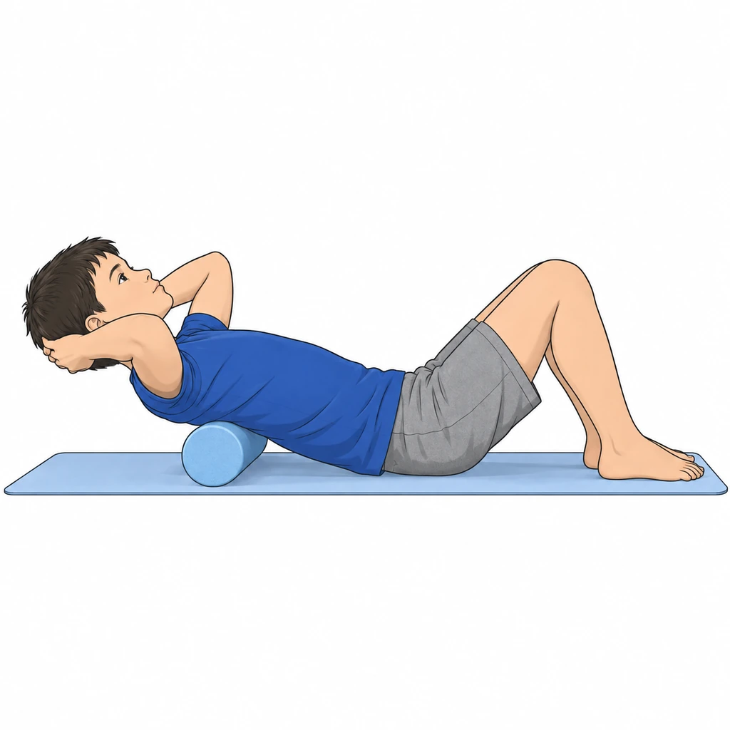 Estensione toracica su foam roller