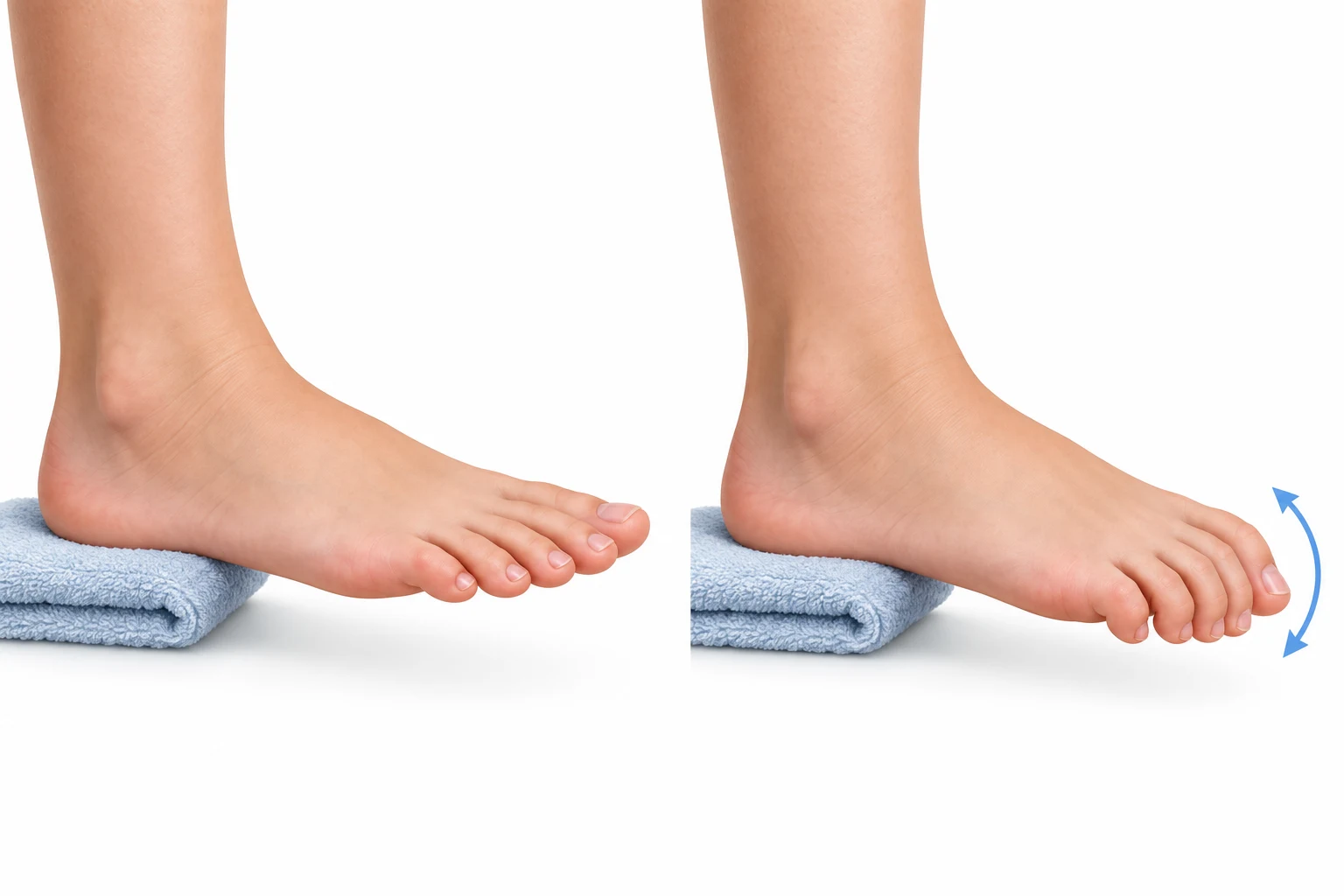 Illustration: Move your toes without using your hands
