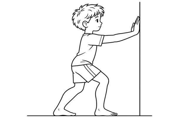 Calf stretch: bent knee