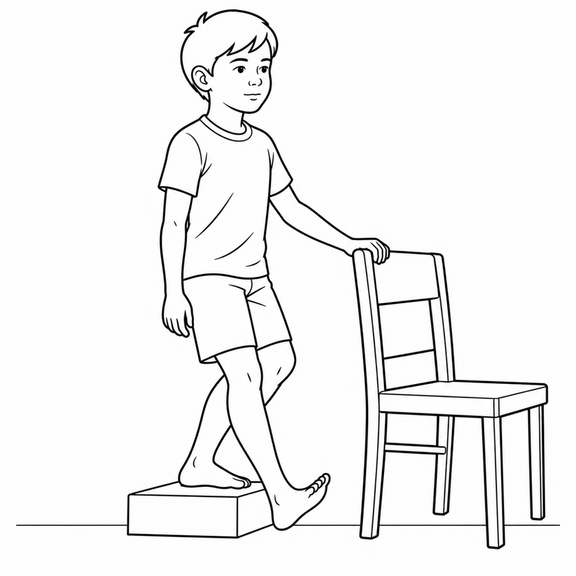 Eccentric step-down (advanced phase)
