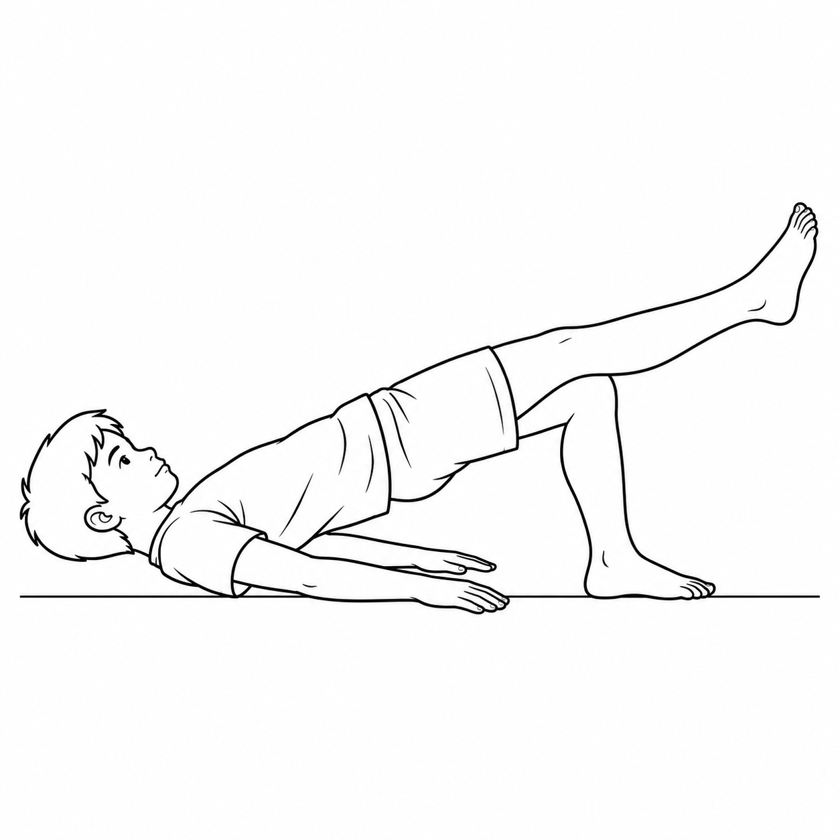 Single-leg glute bridge