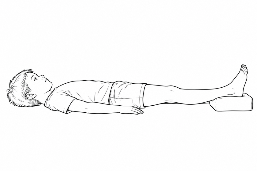 Extension recovery with the heel supported