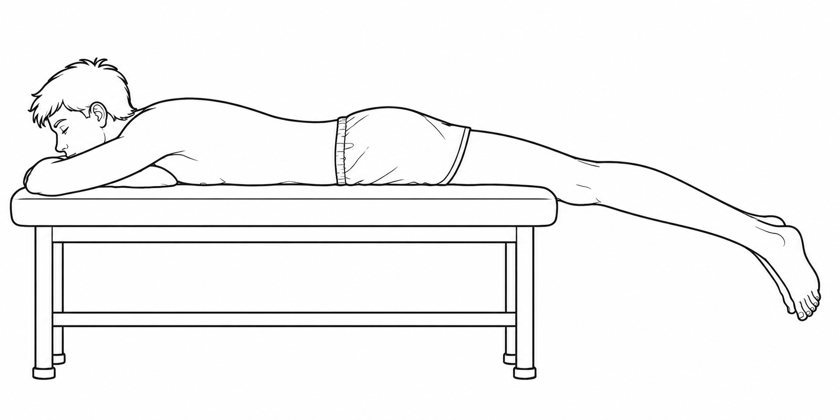Estensione passiva prona (prone hang)