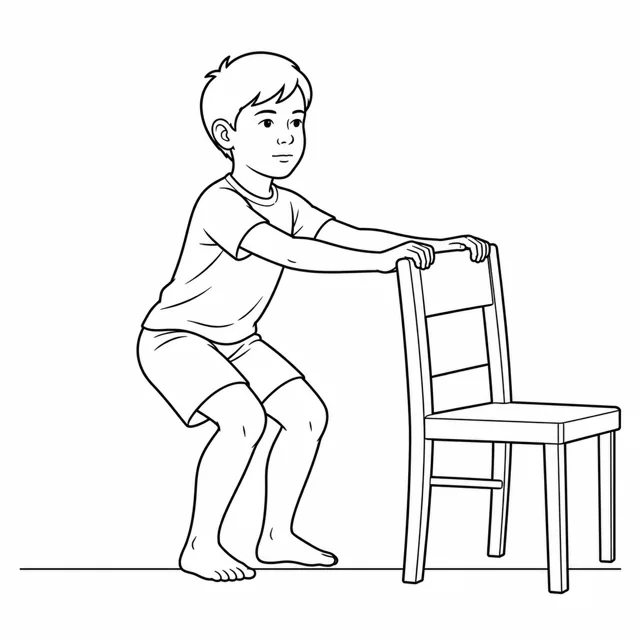 Supported mini-squat