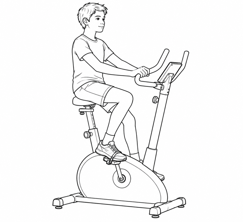 Easy stationary cycling